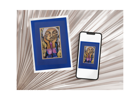 KB CARDS - Lady in thought