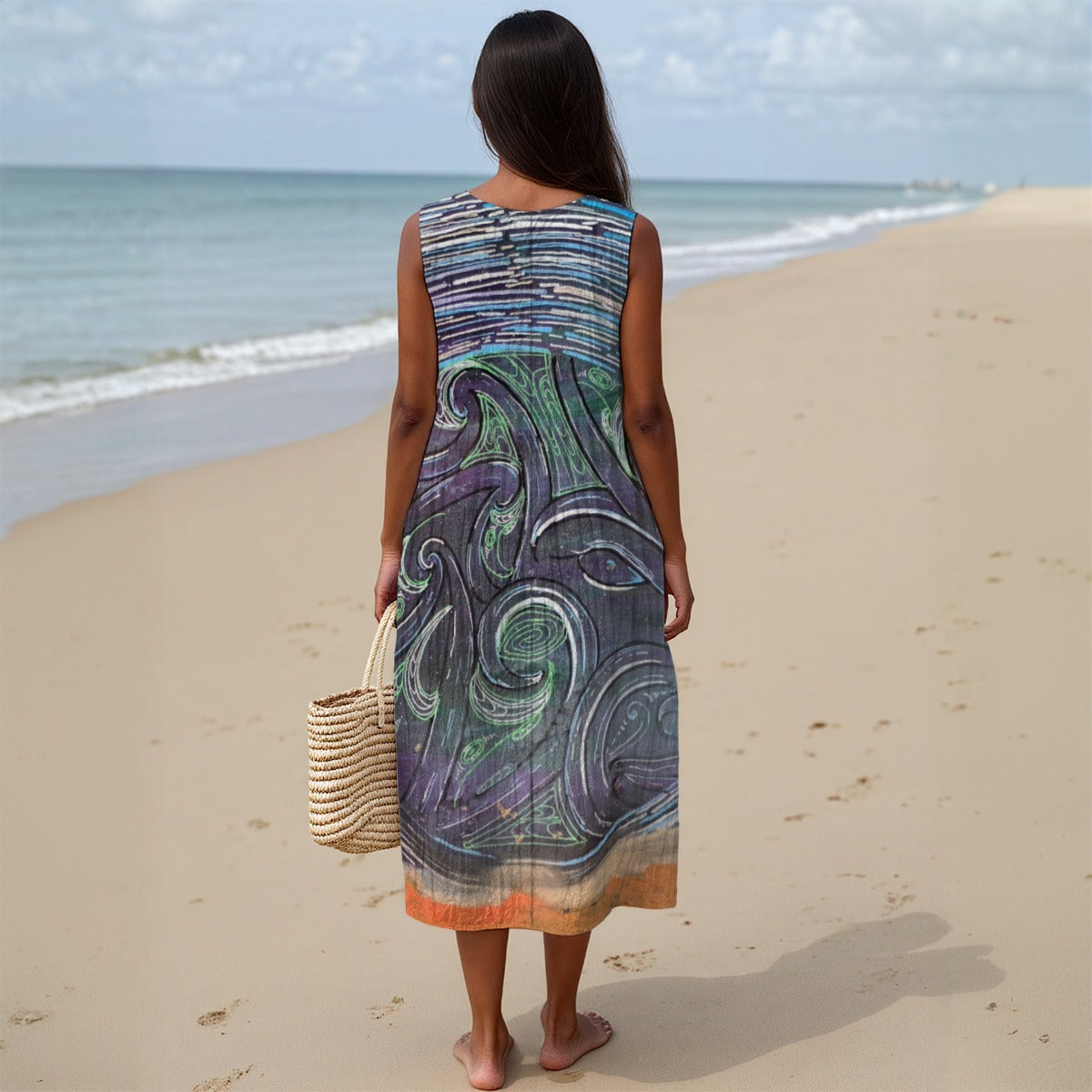 AHI Komau - Mana Wahine Collection - Slub Cotton Dress
