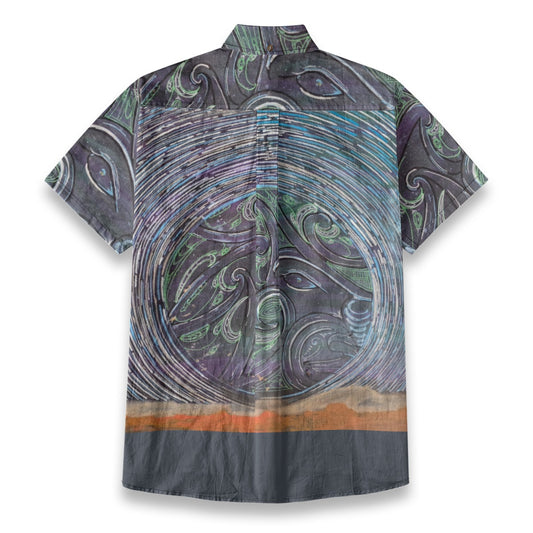 Ahi Komau Mana Tane Cotton Dress Shirt