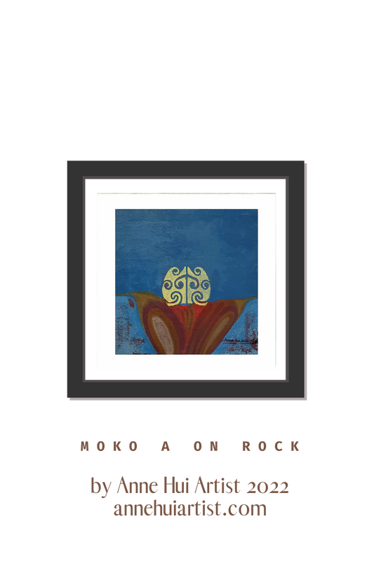 AHA PRINTS - Moko on a Rock