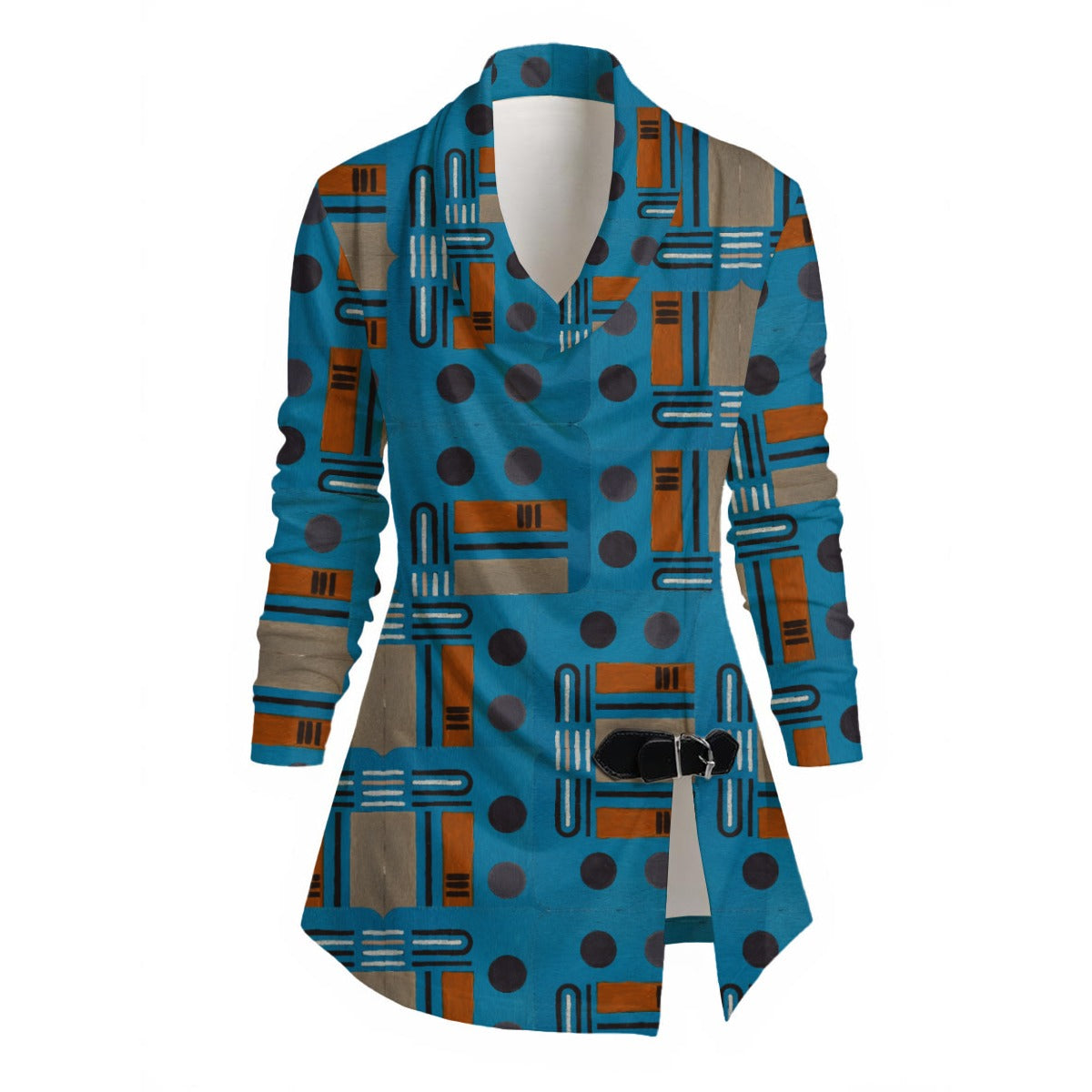 Domino Effect 2 - Stunning New Women's Draped Long Sleeve Top