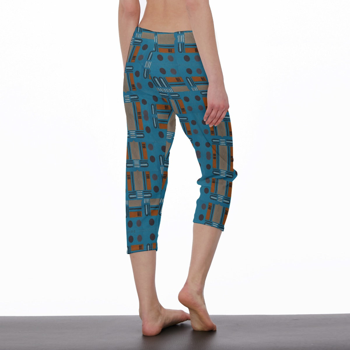 Domino Effect 2 - Women's Wide Waist Cropped Trousers