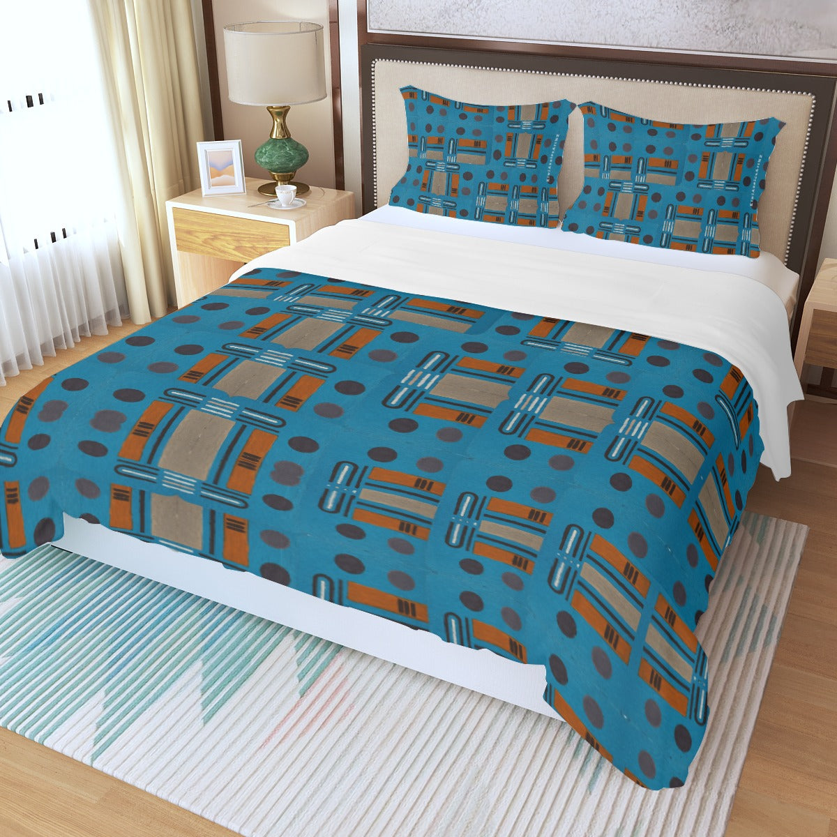 Domino Effect 5 - Three Piece Duvet Cover Set