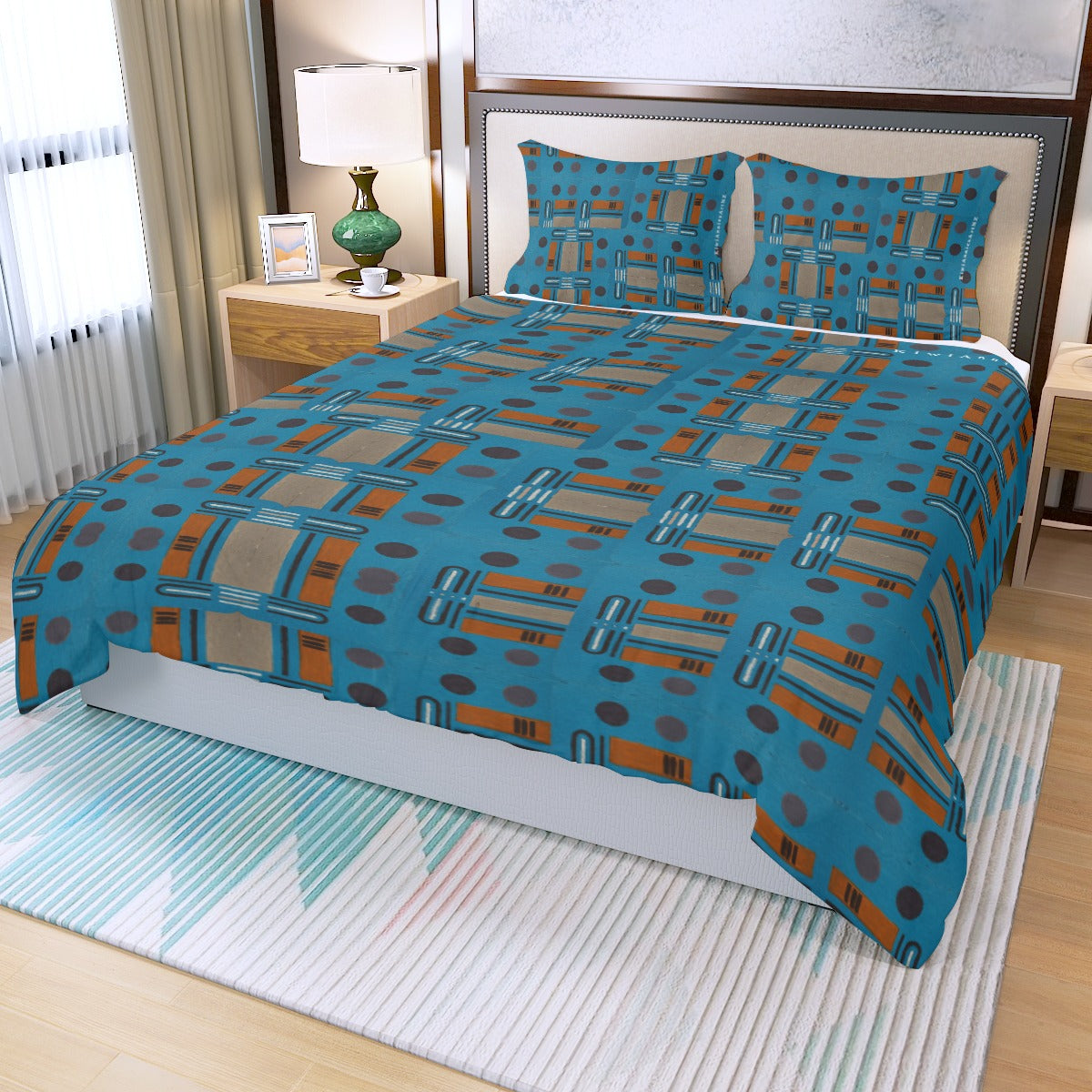 Domino Effect 5 - Three Piece Duvet Cover Set