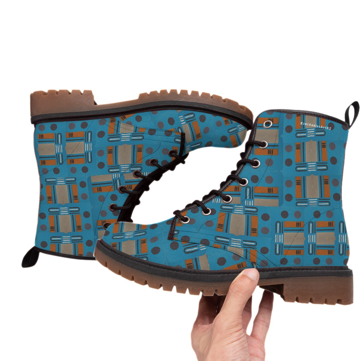 Domino Effect 4 - Print Men's Martin Short Boots