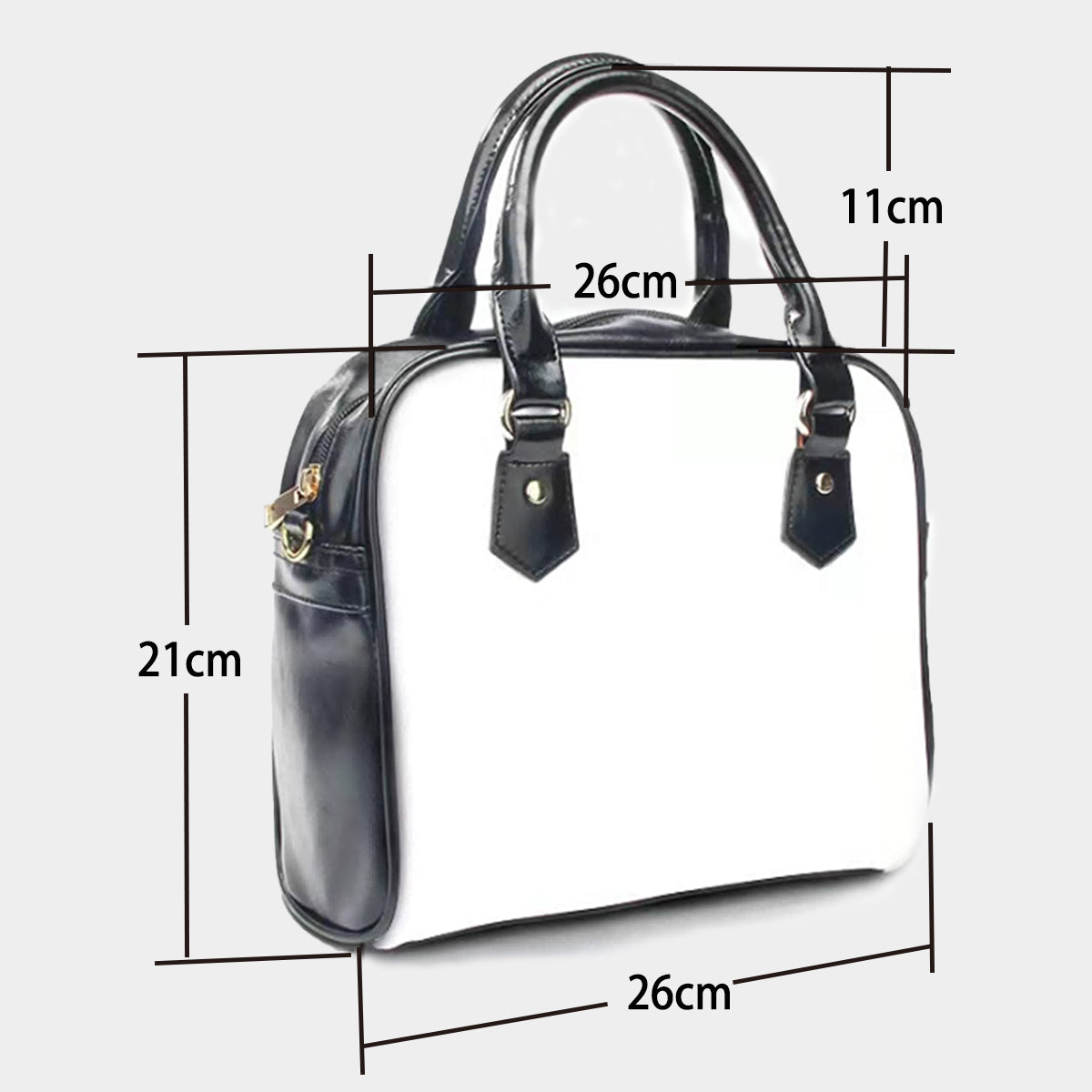 B&W Effect - Handbag With Single Shoulder Strap