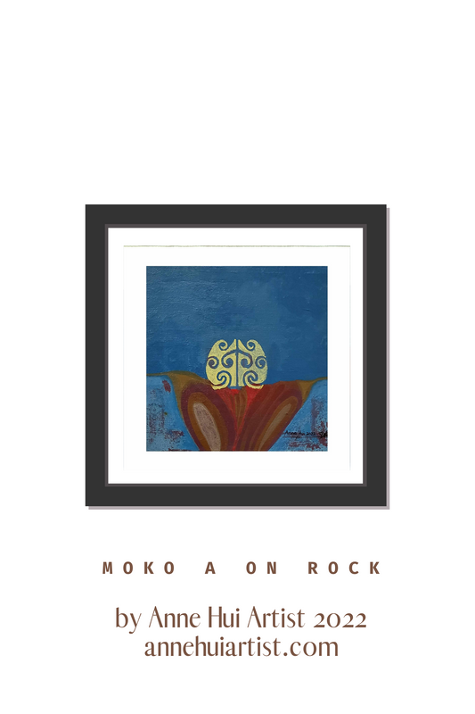 AHA PRINTS - Moko on a Rock