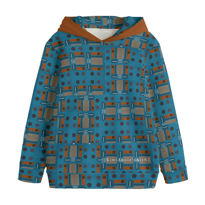 Domino Effect 1 - Over Print Kid's Pullover Hoodie | 310GSM Cotton