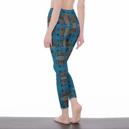 Domino Effect 2 - Women's High Waist Leggings | Side Stitch Closure